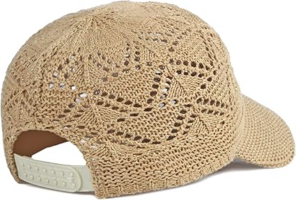 Hollow-Out Straw Baseball Cap – Summer Breathable Wide Brim Sun Hat for Men and Women, Casual Outdoor Sports Beach Hat