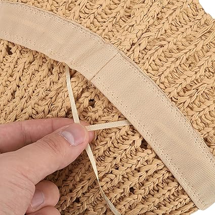 Vintage Hollow Knitted Sun Hat for Women – Crochet Fisherman Hat, Breathable Wide Brim Summer Cap