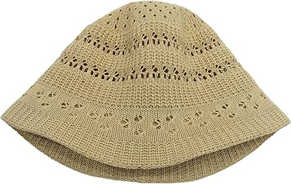 Handwoven Hollow Breathable Bucket Hat – Summer Sunshade Casual Straw Hat